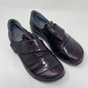 Naot Womens Comfort Shoes Hook/Loop Straps Closed Toe Purple EU 37